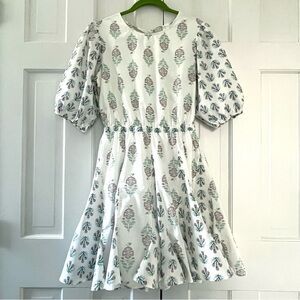 Christian Lacroix 100% Cotton A-Line Floral Mini Dress